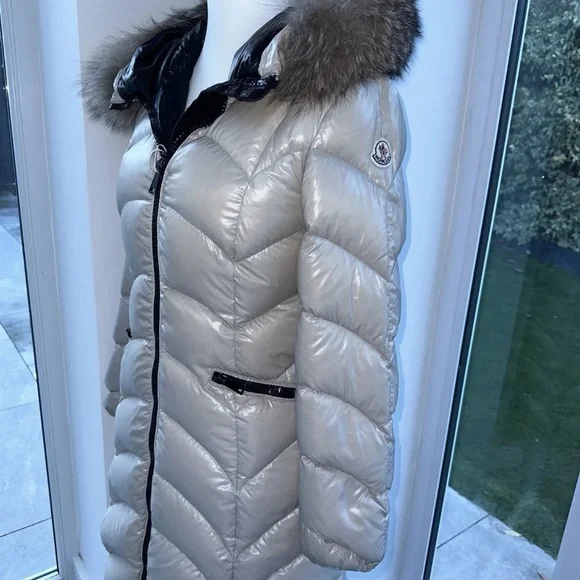 Gorgeous Moncler Albizia or Fulmarus long goose down coat.